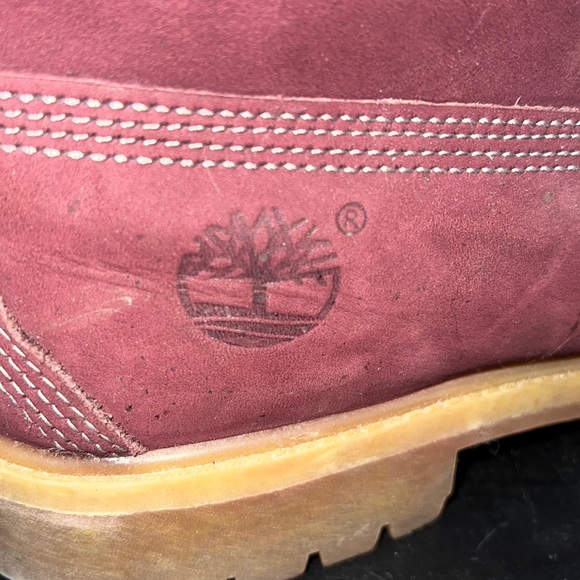 Timberland Boots Maroon Sz 11 - Picture 5 of 5